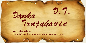 Danko Trnjaković vizit kartica